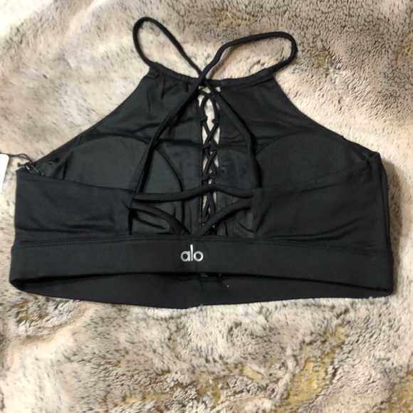 NWT Alo M Starlet Lace Black Bra - Picture 2 of 5